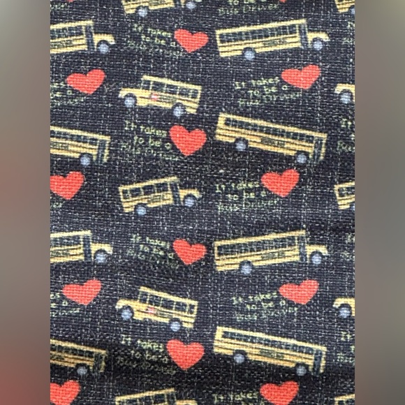 New Custom Made It Takes Heart to be a Bus Driver Canvas Zippered Tote Bag - Picture 2 of 7